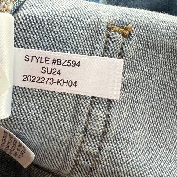 J Crew Jeans Women's Size 34 High Rise Wide Leg Trouser Medium Wash Sailor NWT - Picture 10 of 13